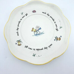 Becky Kelly Andrews McMeel Publishing Bunny Saucer Only 5.5"